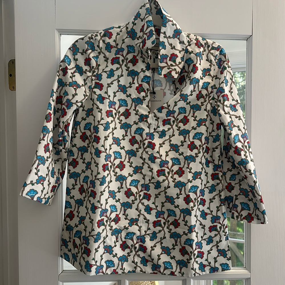Tuckernuck floral print tunic top size XS
